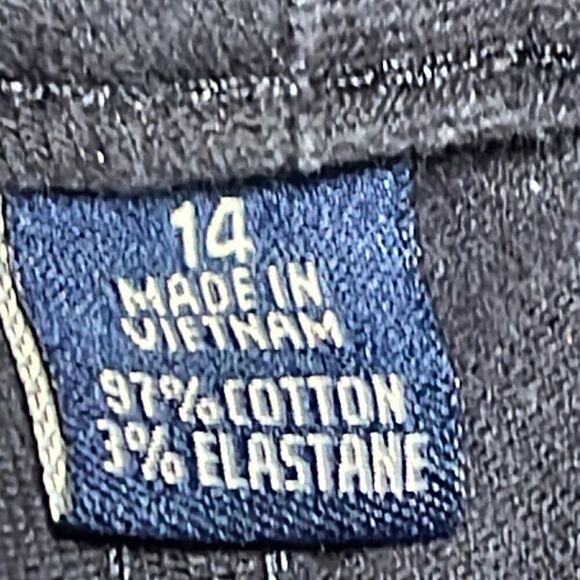 Chaps dark blue crop jeans size 14 - Picture 11 of 12